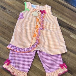 Bonnie Jean giraffe matching set